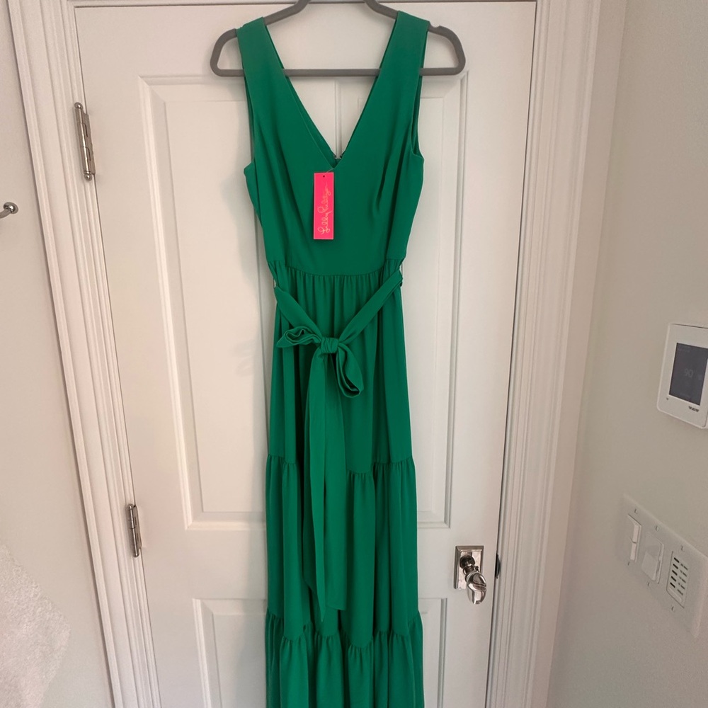 Lilly Pulitzer Maurice Emerald Green Maxi Dress - Picture 10 of 15